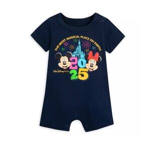 Disney Newborn Navy Romper